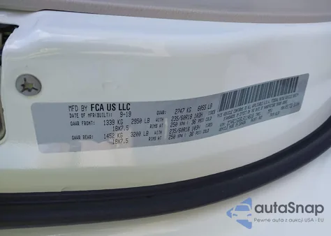 2020 Chrysler Pacifica Limited z USA, uszkodzony, nr VIN 2C4RC1GG6LR114618